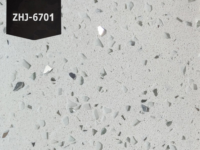 Šumivá bílá křemenná kamenná deska